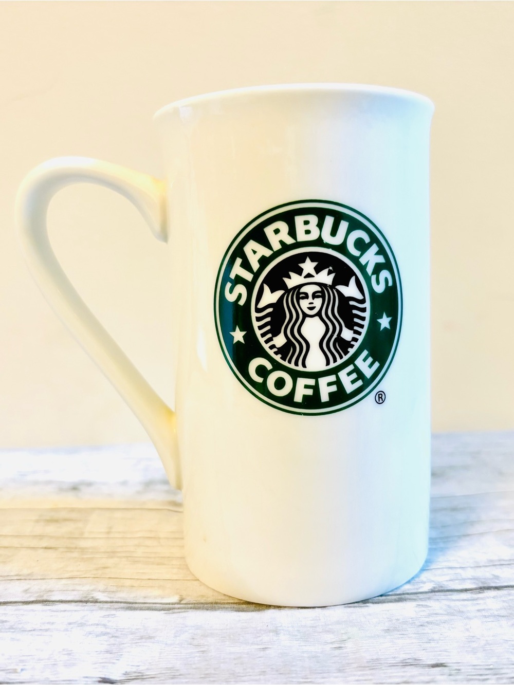 Vintage 2006 Starbucks White Ceramic Coffee Mug - Gift Pack Edition - (1) Piece